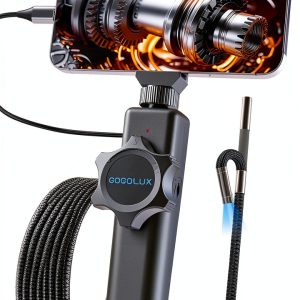 Endoscope Camera Gogolux 360 Rotation 1920P Articulating Borescope-0
