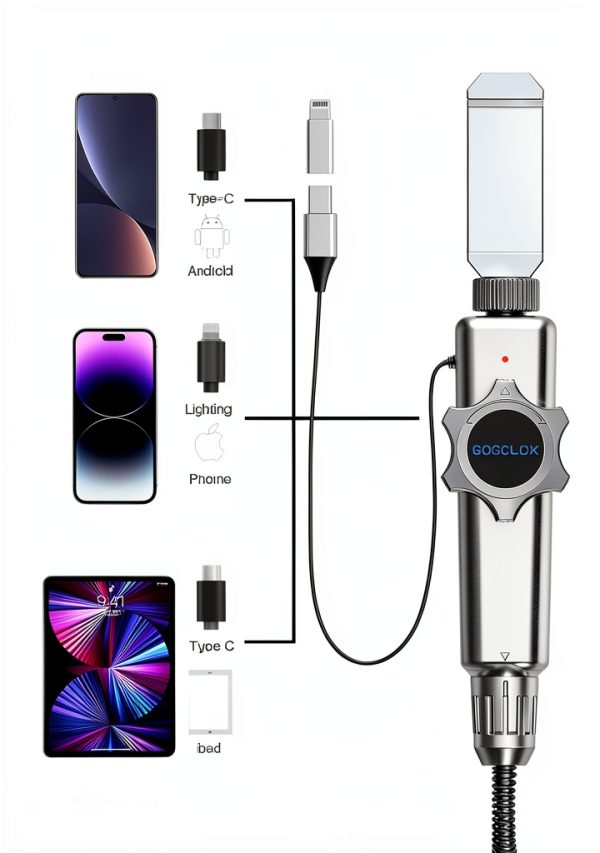 Endoscope Camera Gogolux 360 Rotation 1920P Articulating Borescope-6