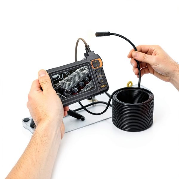 Endoscope Borescope Camera AukonVee with 4.3" IPS HD Screen 50ft Cable-8