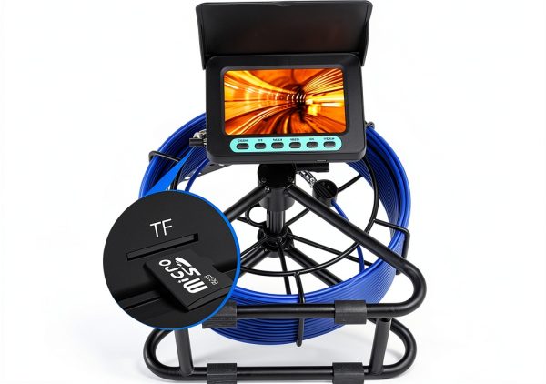 Sewer Camera Puteca 5 inch LCD Endoscope with 32GB SD 100ft IP68-4