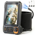 Endoscope Borescope Camera AukonVee with 4.3" IPS HD Screen 50ft Cable-0