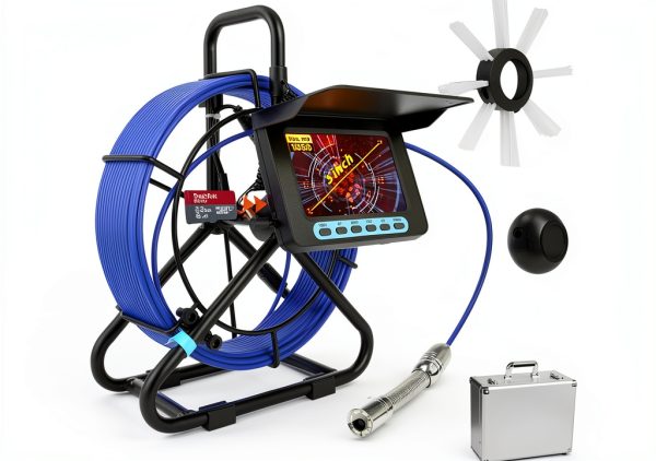 Sewer Camera Puteca 5 inch LCD Endoscope with 32GB SD 100ft IP68-0