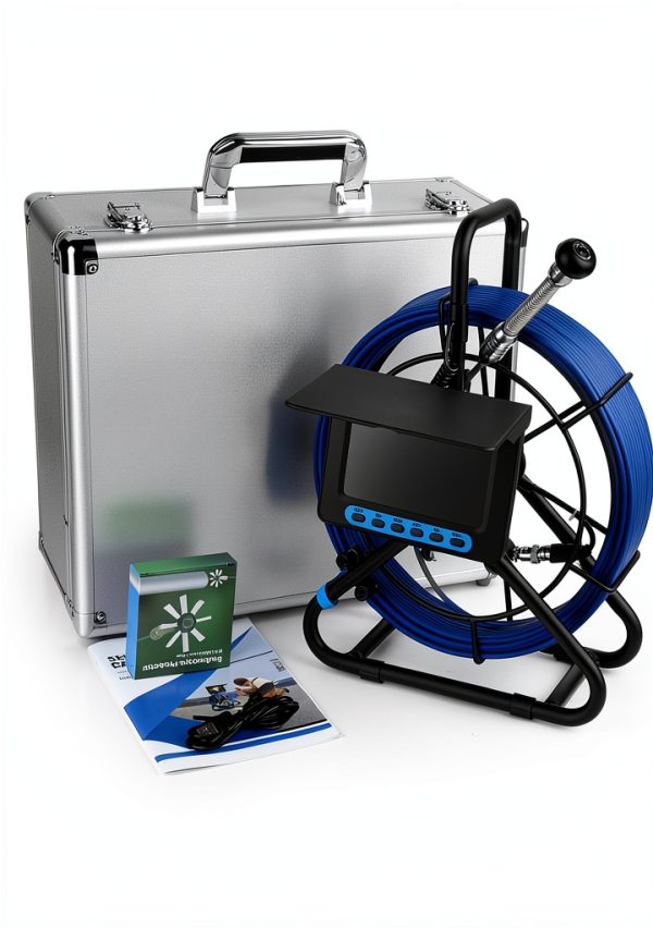 Sewer Camera Puteca 5 inch LCD Endoscope with 32GB SD 100ft IP68-1