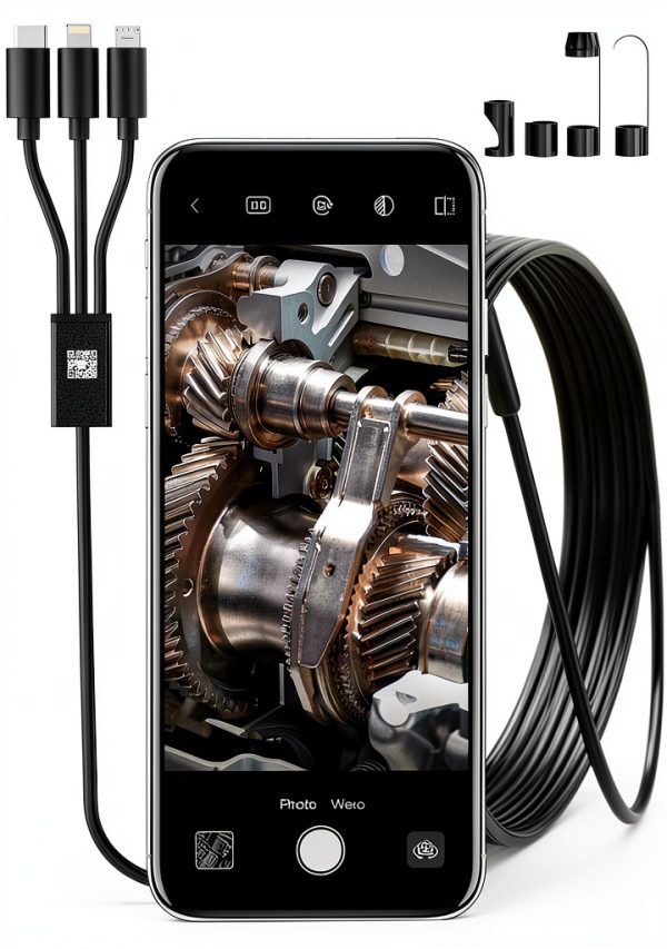 Endoscope Camera NEGAHU 1080P HD Snake 6 LEDs IP67 Waterproof-0